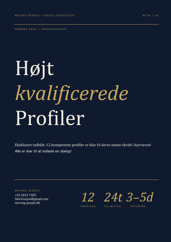 Gratis profilavis – Højt kvalificerede profiler. Klik for at downloade.